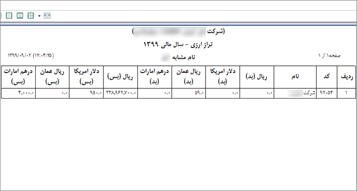 نرم‌ افزارحسابداری ارزی